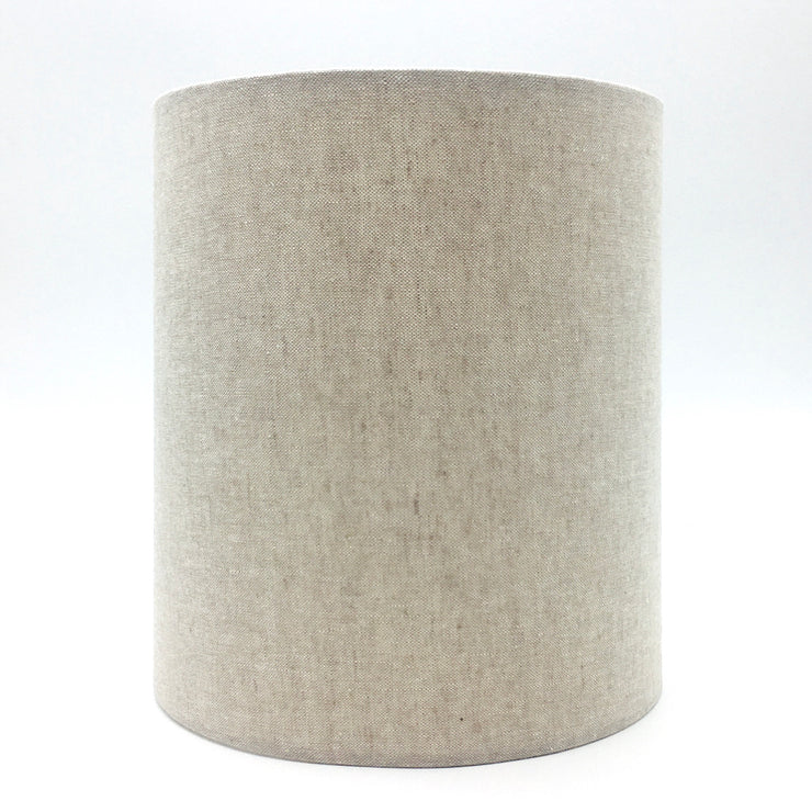 Mudra Lamp Shade | 7" x 8" x 8.5" H | Oatmeal | Medium Brass