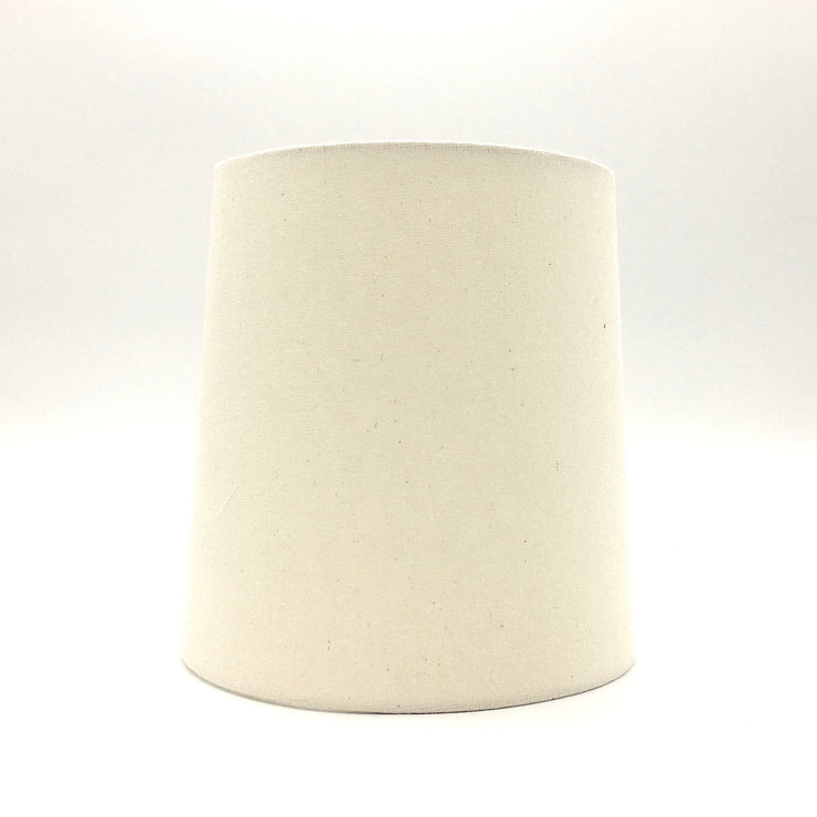 Mudra Lamp Shade | 7" x 8" x 8.5" H | Spun Linen | Medium Brass