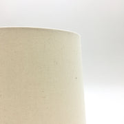Mudra Lamp Shade | 7" x 8" x 8.5" H | Spun Linen | Medium Brass