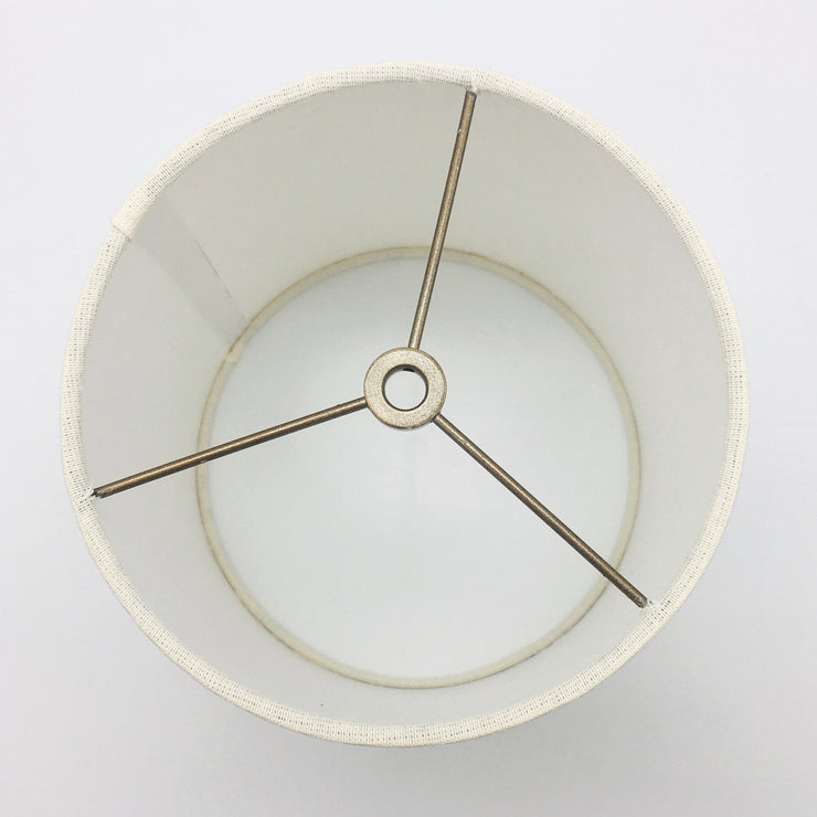 Mudra Lamp Shade | 7" x 8" x 8.5" H | Spun Linen | Medium Brass