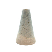 Mudra Vase | 2.5" x 4" | Greystone/Clear Sky