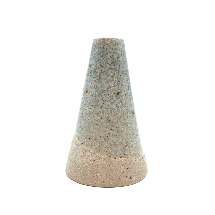 Mudra Vase | 2.5" x 4" | Greystone/Clear Sky