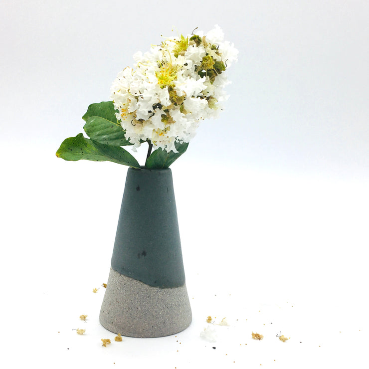 Mudra Vase | 2.5" x 4" | Greystone/Danish