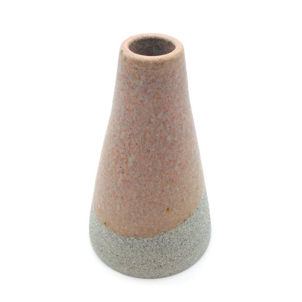 Mudra Vase | 2.5" x 4" | Greystone/English Rose