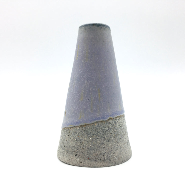 Mudra Vase | 2.5" x 4" | Greystone/Lavender