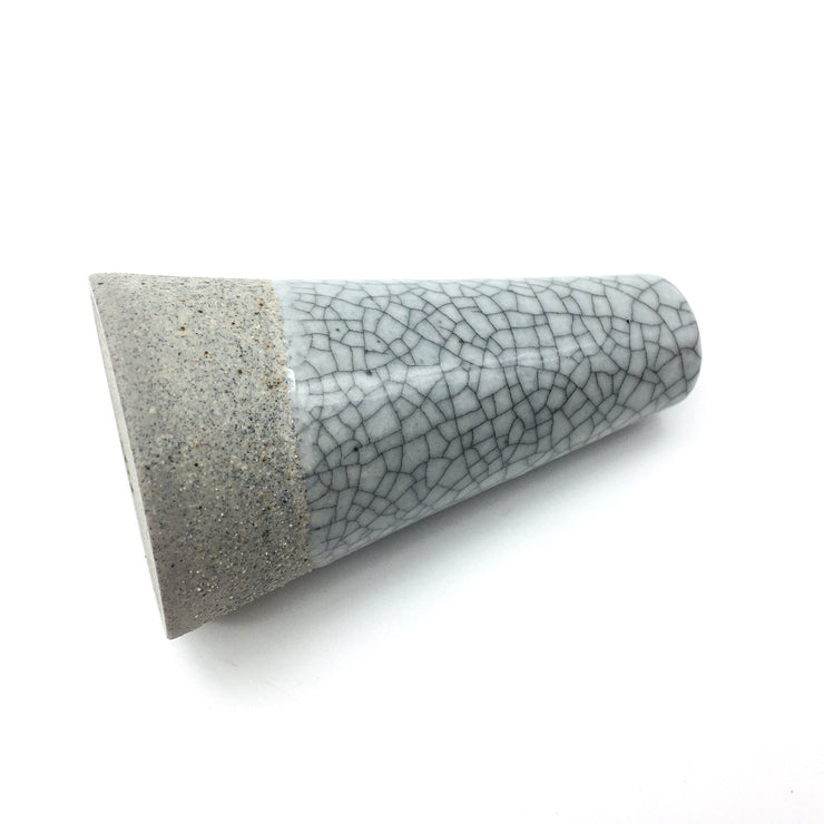 Mudra Vase | 2.5" x 4" | Greystone/Mojave Crackle
