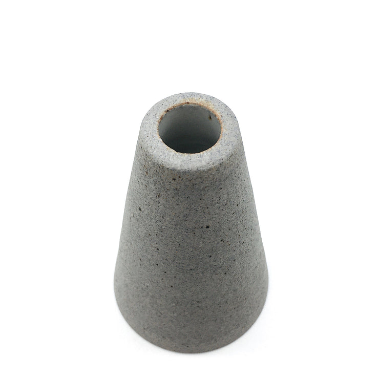 Mudra Vase | 2.5" x 4" | Greystone/Raw
