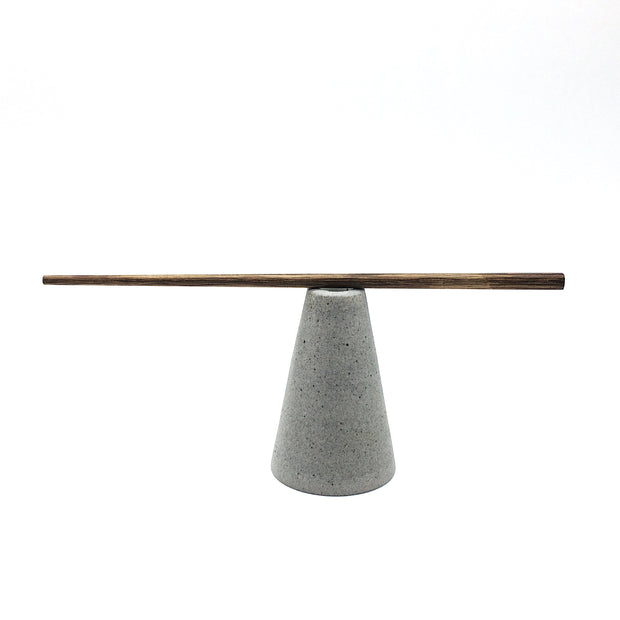 Mudra Vase | 2.5" x 4" | Greystone/Raw