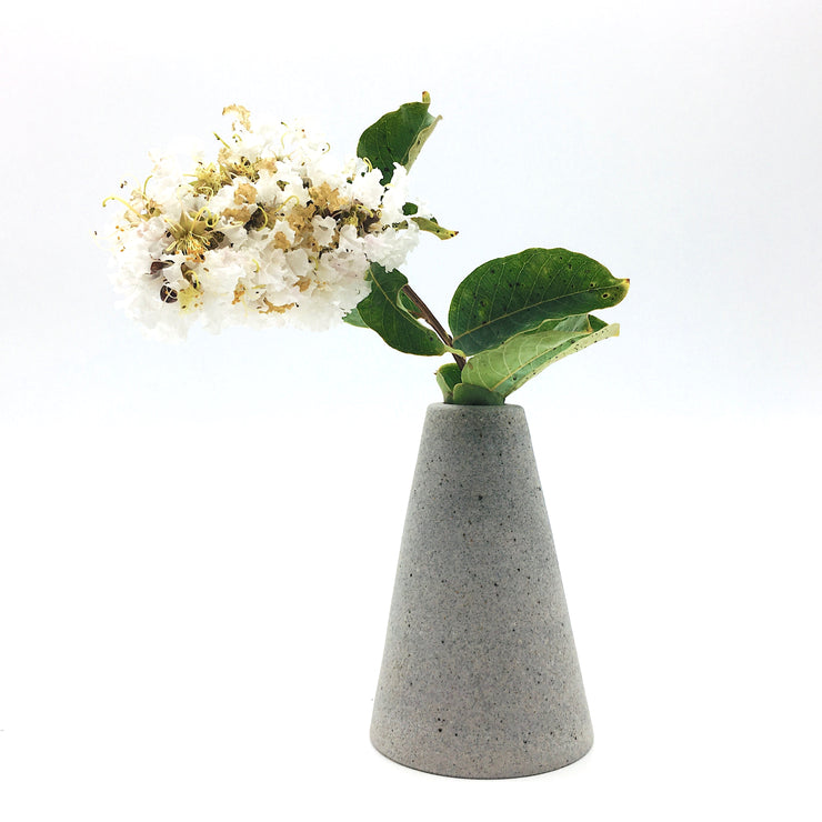 Mudra Vase | 2.5" x 4" | Greystone/Raw
