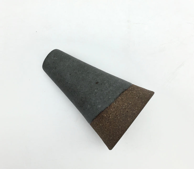 Mudra Vase | 2.5" x 4" | Brownstone/Danish