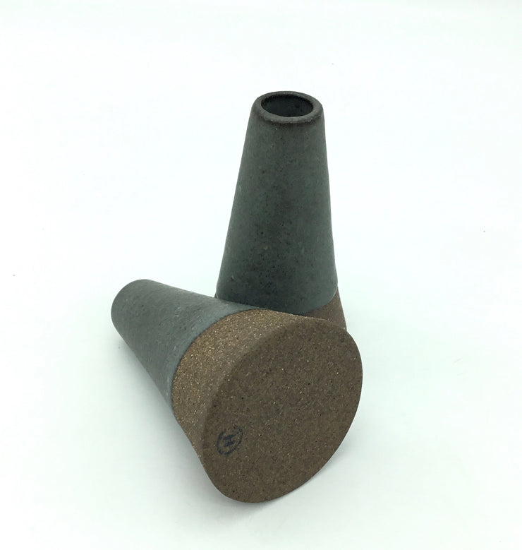Mudra Vase | 2.5" x 4" | Brownstone/Danish