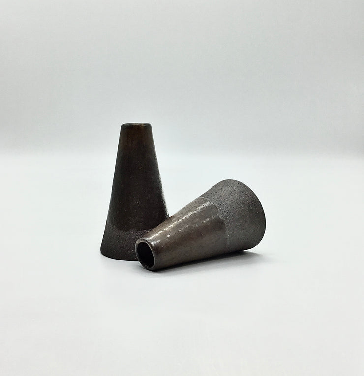 Mudra Vase | 2.5" x 4" | Brownstone/Tortoise Shell