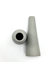 Mudra Vase | 2.5" x 7" | Greystone/Raw