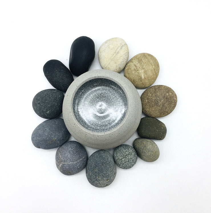 Plateau Bowls | Greystone/Mojave Crackle