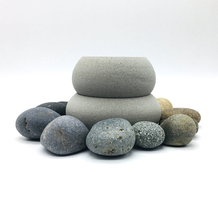 Plateau Bowls | Greystone/Mojave Crackle