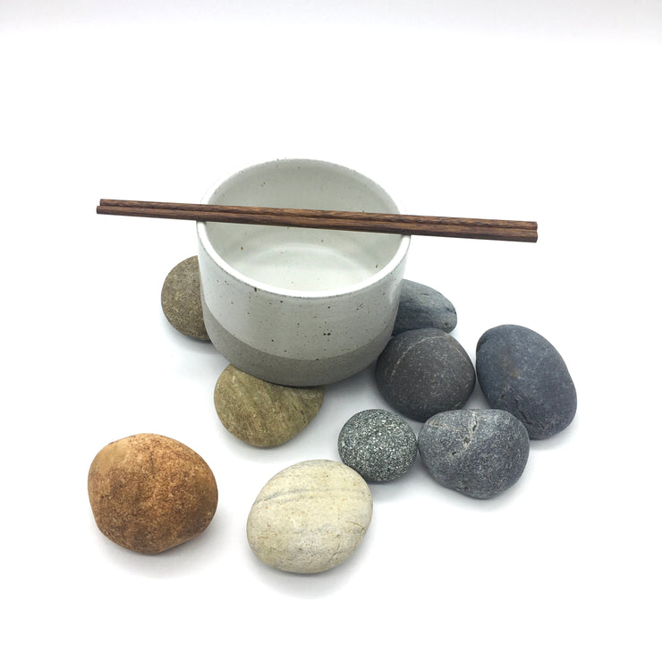 Sugar Cube Vase | 4.5" x 3" | Greystone/Snow White