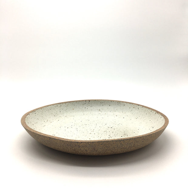 Stillness Collection | Stillness Shallow Bowl | 10.5" x 1.5" | Sandstone/Snow White | Humble Ceramics |