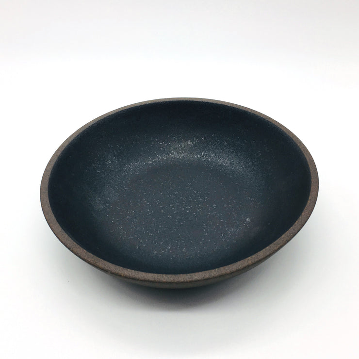 STB85-B-MB | Stillness Bowl | 8.5" x 2" | Stillness Collection | Brownstone/Matte Black | Humble Ceramics |