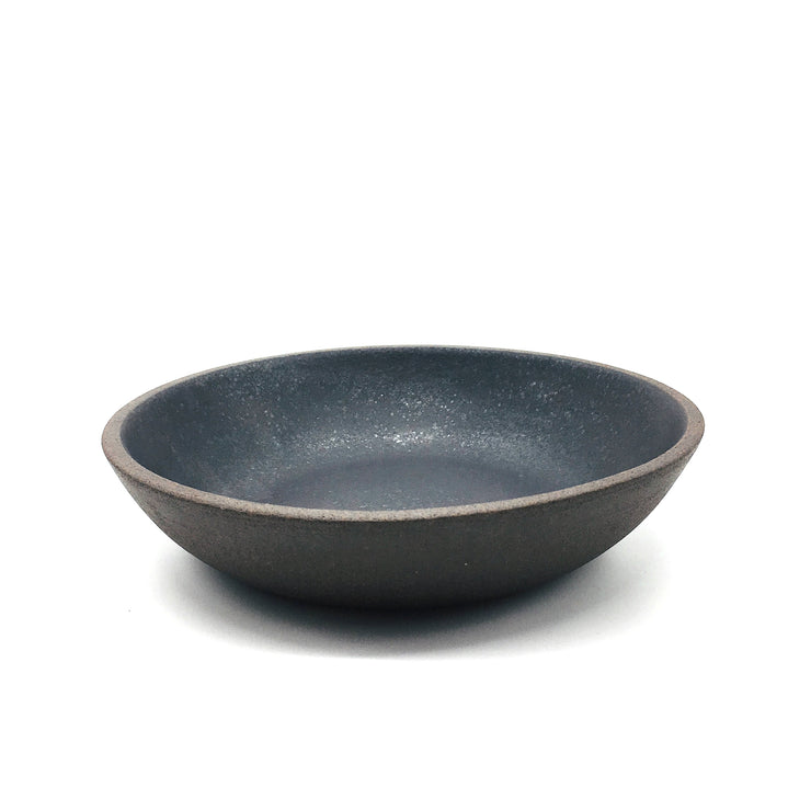 STB85-B-MB | Stillness Bowl | 8.5" x 2" | Stillness Collection | Brownstone/Matte Black | Humble Ceramics |