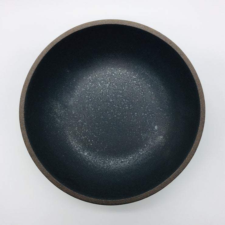 STB85-B-MB | Stillness Bowl | 8.5" x 2" | Stillness Collection | Brownstone/Matte Black | Humble Ceramics |