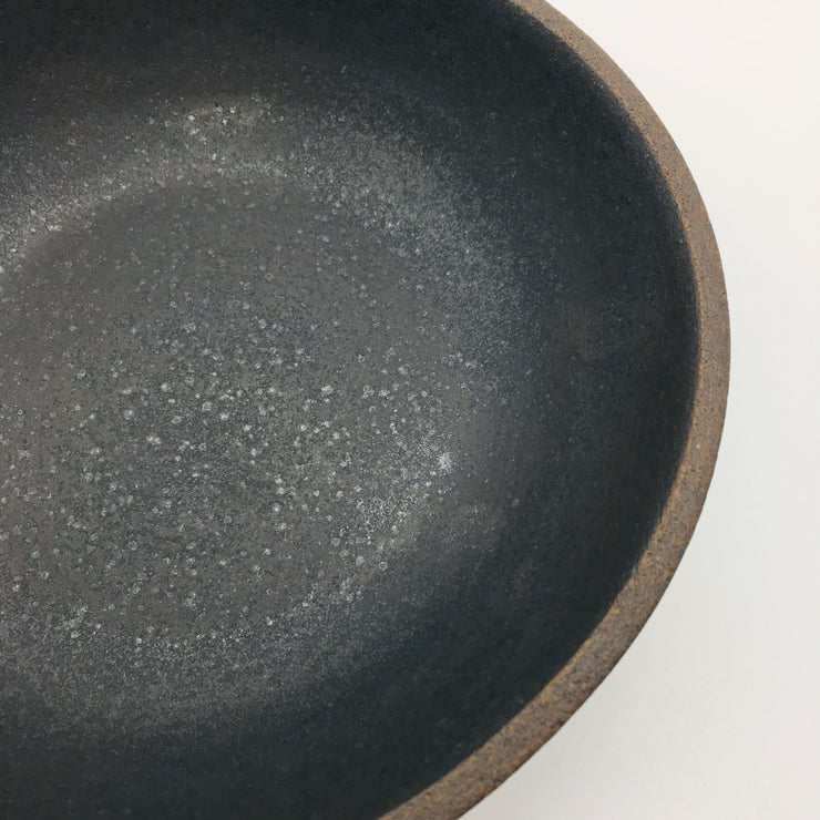 STB85-B-MB | Stillness Bowl | 8.5" x 2" | Stillness Collection | Brownstone/Matte Black | Humble Ceramics |