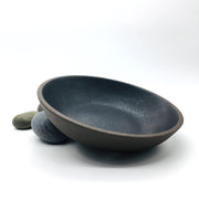 STB85-B-MB | Stillness Bowl | 8.5" x 2" | Stillness Collection | Brownstone/Matte Black | Humble Ceramics |