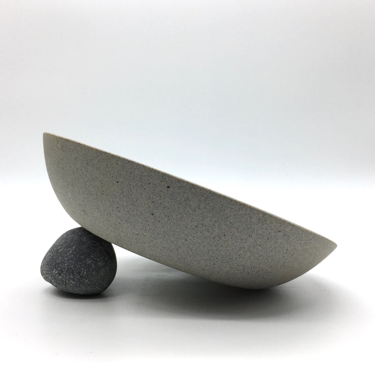 Stillness Bowl | 8.5" x 2" | Greystone/Rust