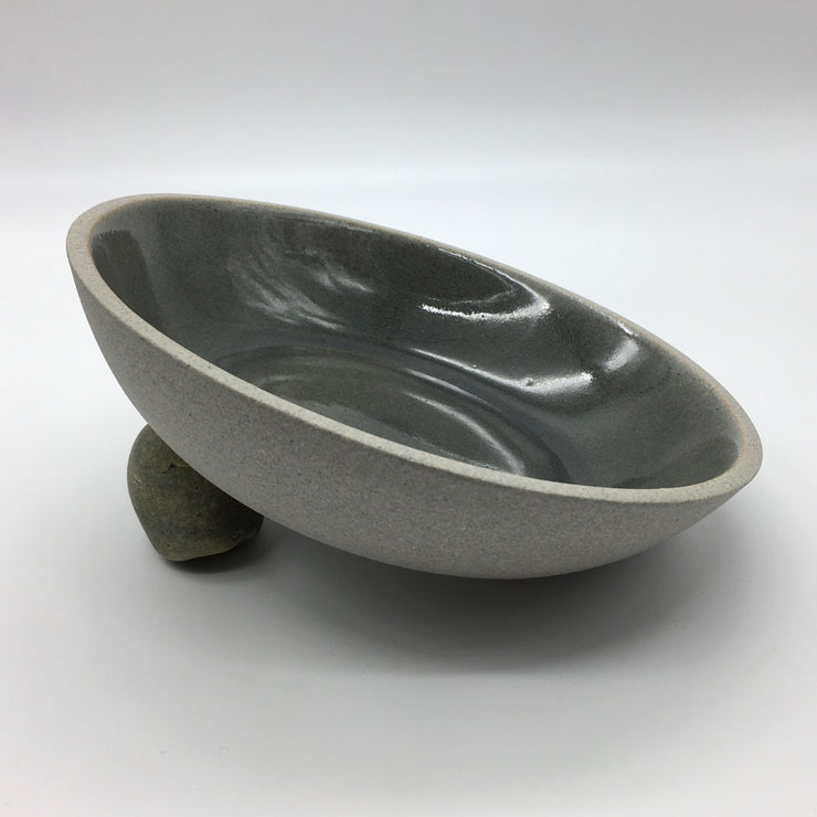 Stillness Bowl | 8.5" x 2" | Greystone/Sterling