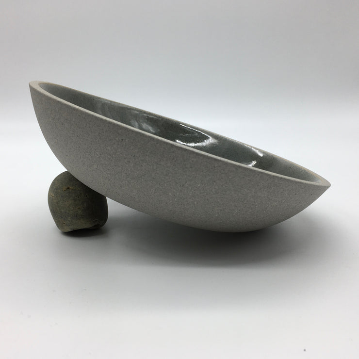 Stillness Bowl | 8.5" x 2" | Greystone/Sterling