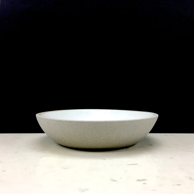Stillness Collection | Stillness Bowl | 8.5" x 2" | Greystone/Snow White | Humble Ceramics |