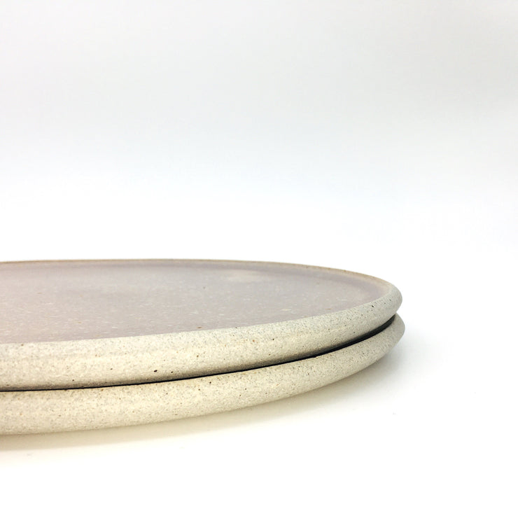 STP11-G-ER | Stillness Plate 11" | Stillness Collection | Greystone/English Rose | Humble Ceramics | 