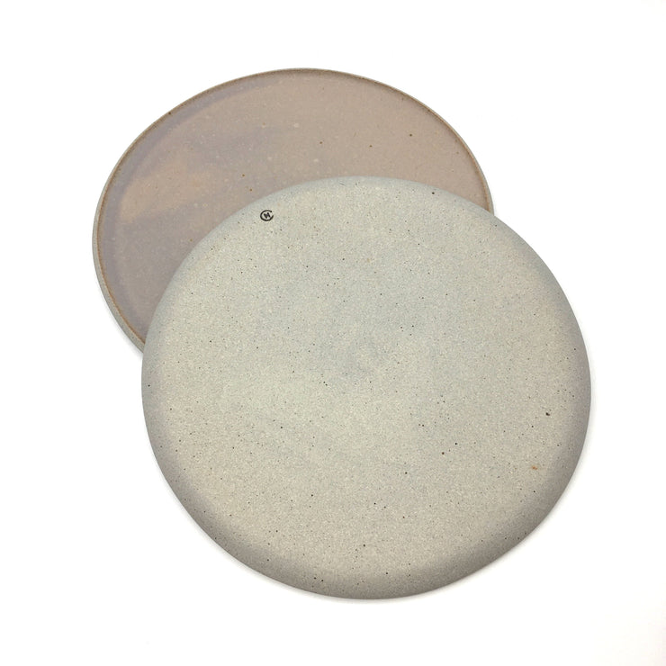 STP11-G-ER | Stillness Plate 11" | Stillness Collection | Greystone/English Rose | Humble Ceramics | 