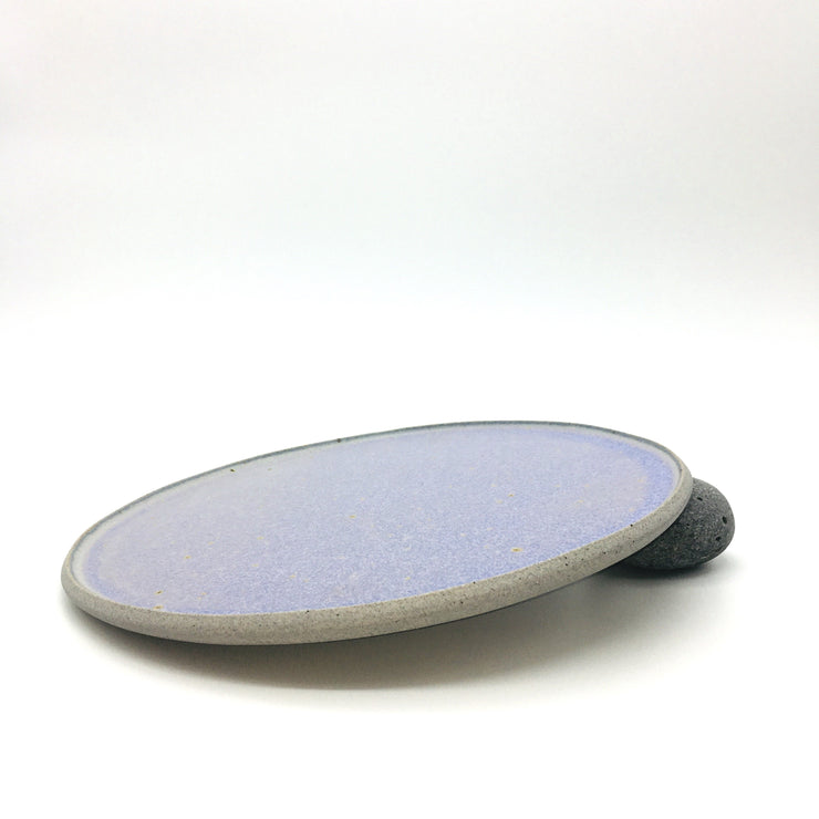 STP11-G-LAV | Stillness Plate | 11" | Stillness Collection | Greystone/Lavender | Humble Ceramics |