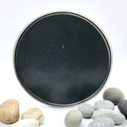 Stillness Plate 11" | Stillness Collection | Greystone/Matte Black | Humble Ceramics |