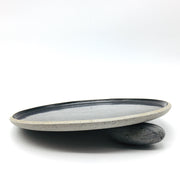 Stillness Plate 11" | Stillness Collection | Greystone/Matte Black | Humble Ceramics |