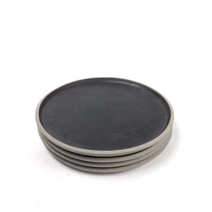 Stillness Plate 11" | Stillness Collection | Greystone/Matte Black | Humble Ceramics |