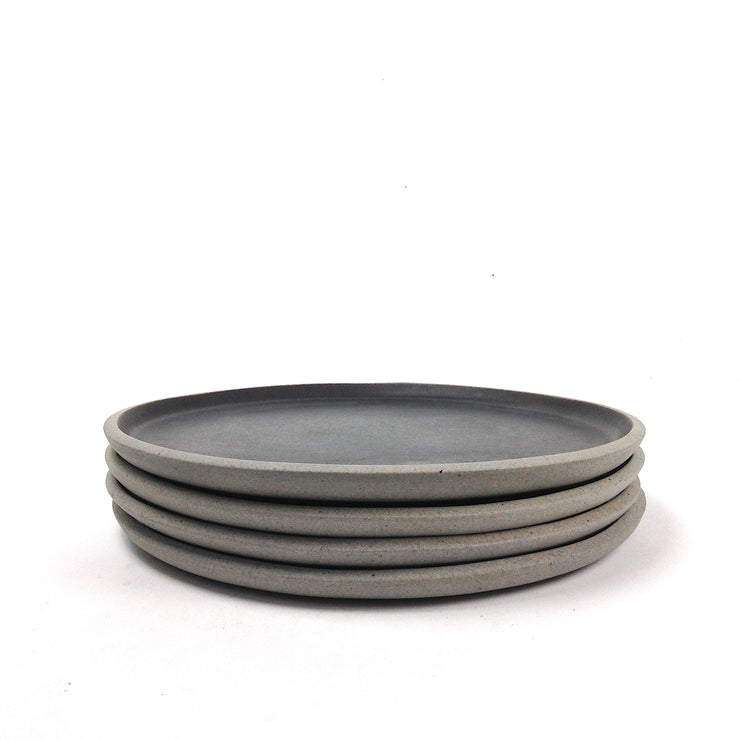 Stillness Plate 11" | Stillness Collection | Greystone/Matte Black | Humble Ceramics |