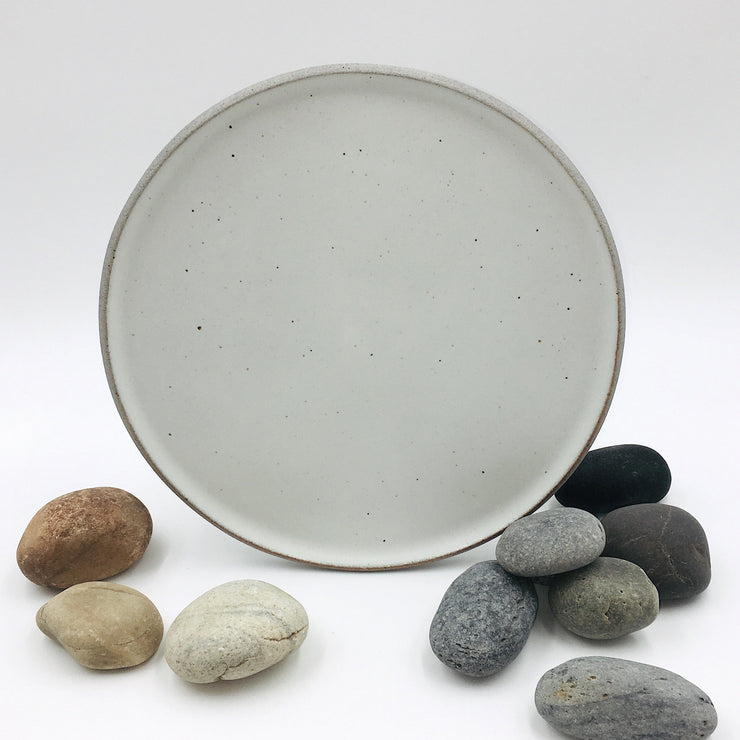 STP11-G-S | Stillness Plate 11" | Stillness Collection | Greystone/Snow White | Humble Ceramics | 
