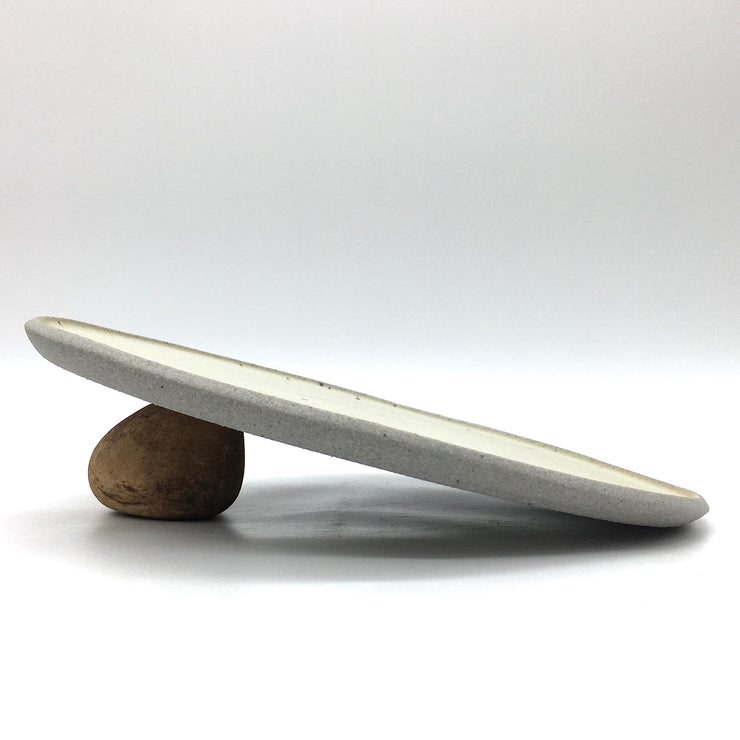 Stillness Plate | 11" | Greystone/Yellow Jade