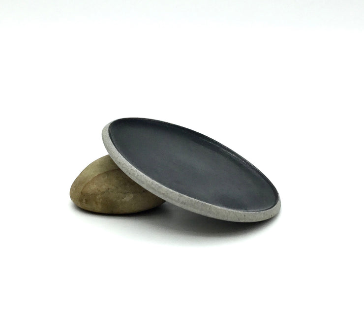 Stillness Plate | 5" | Greystone/Matte Black