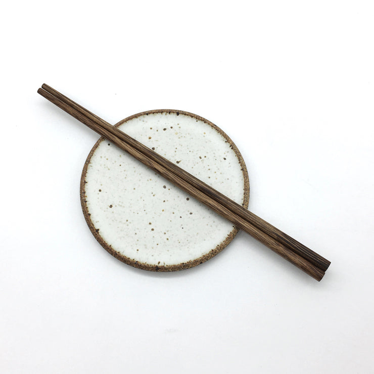 Stillness Plate | 5" | Sandstone/Snow White