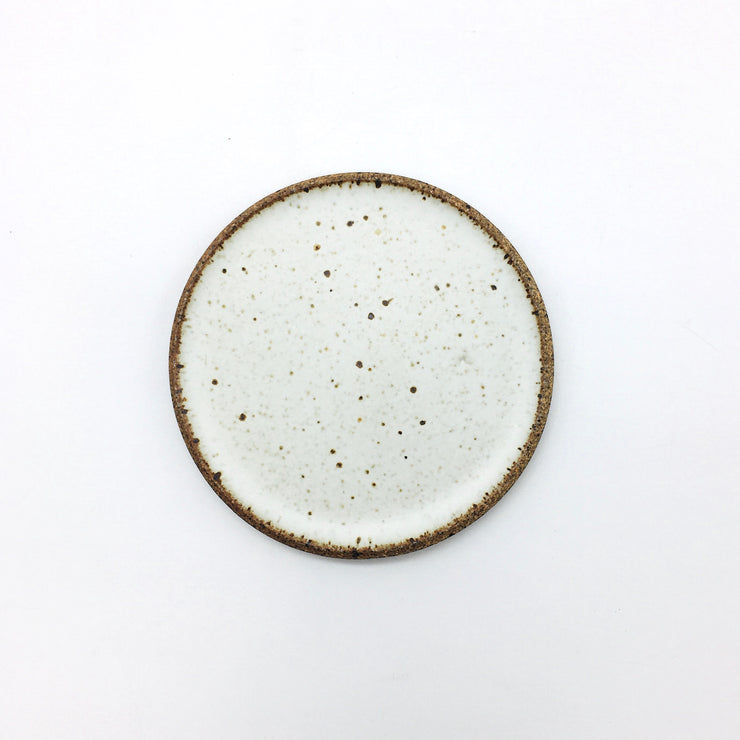 Stillness Plate | 5" | Sandstone/Snow White
