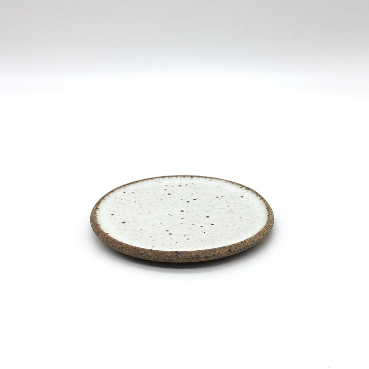 Stillness Plate | 5" | Sandstone/Snow White