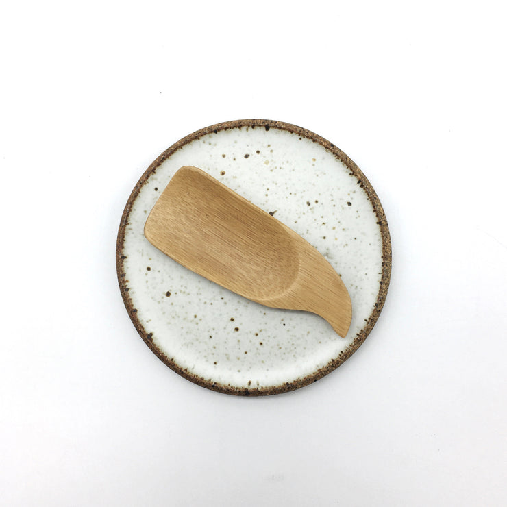 Stillness Plate | 5" | Sandstone/Snow White