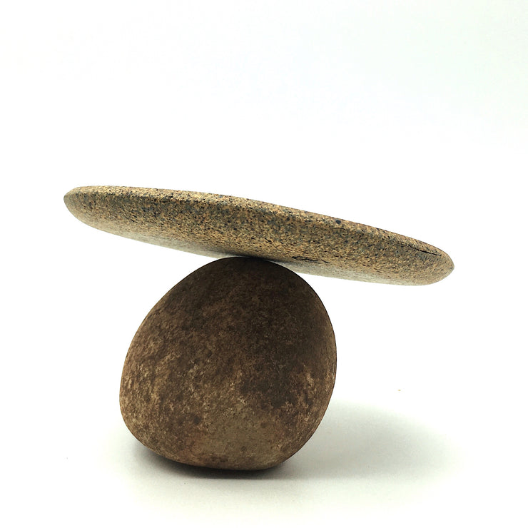 Stillness Plate | 5" | Sandstone/Snow White