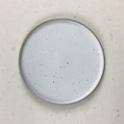 STP65-G-S | Stillness Collection | Stillness Plate | 6.5" x 0.5" | Greystone/Snow White | Humbe Ceramics | 