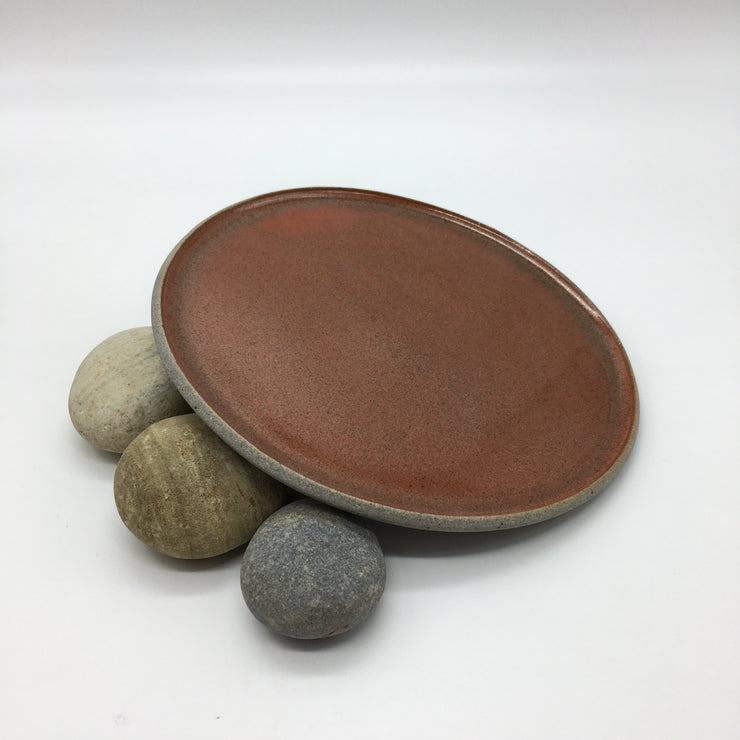 Stillness Plate | 8.5" | Greystone/Rust