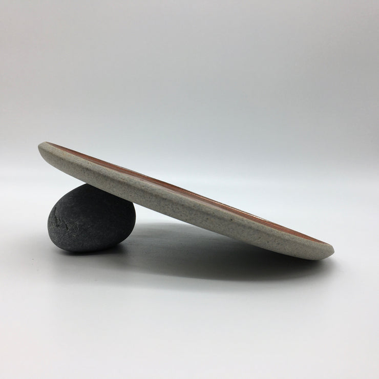 Stillness Plate | 8.5" | Greystone/Rust