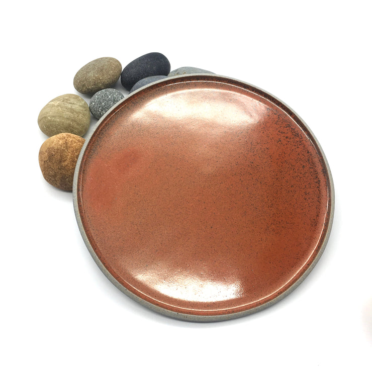 Stillness Plate | 8.5" | Greystone/Rust