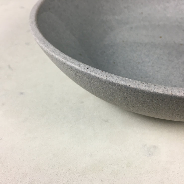 STB85-G-C | Stillness Bowl | Stillness Collection | Greystone/Clear Sky | Humble Ceramics | 